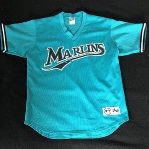 Majestic Vintage Florida Marlins Pullover Jersey